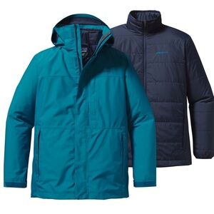Patagonia Men’s 3-in-1 Snowshot Jacket Blue Men’s XL